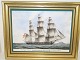 Bing & GrondahlPorcelain painting, sailboat in original box