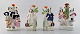 19th century, Staffordshire 4 faience figures.
