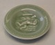 Royal Copenhagen Art Pottery
3214-1 RC Signered Jais Nielsen Celadon tray with LOGO ; "Den Kongelige 
Porcelænsfabrik" 11 cm