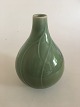 Axel Salto for Royal Copenhagen Stoneware Vase in Green Celadon Glaze