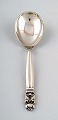 Georg Jensen "Acorn" serving spoon / salad spoon.
