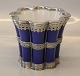 Royal Copenhagen 3374 RC Margrethe Cup Blue 12 x 14 cm Mounted with Sterling 
Silver byb Anton Michelsen Copenhagen