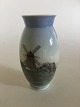 Bing & Grondahl Vase with Mill Motif No. 695/5420