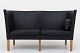Roxy Klassik presents: Børge Mogensen / Fredericia FurnitureBM 2214 - Reupholstered 2-seater sofa in black ...
