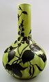 Art Nouveau large vase in faience, Gunnar Wennerberg, Gustafsberg 1898.