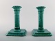 Josef Ekberg, Gustavsberg Art Deco candlesticks.
