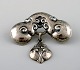 Danish Art Nouveau brooch in silver. 
Early 1900s.