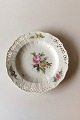 Royal Copenhagen Saxon Flower Dinner-/Fruit Plate Premium model with pierced 
border