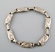 Vintage Danish silver bracelet in modern design, stamped CCGÅ, 830S.
1930 / 40s.