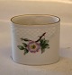 B&G Victor Hugo white porcelain - wild rose with gold rim 183 Toothpick oval 7 
cm
