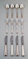 Cohr Old Danish silver cutlery for 4 p. A total of 12 p.
