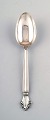 Georg Jensen silver Acanthus silverware, Georg Jensen large dinner spoon/soup 
spoon.