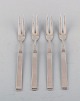 Horsens Denmark: "Funkis III". 4 pcs. Serving fork in silver.
