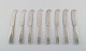 Georg Jensen Parallel. Set of 8 butter knives in all silver. Sterling silver.
