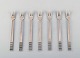 Georg Jensen Parallel. Cold meat fork in sterling silver. 7 pieces in stock.
