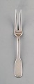 Hans Hansen cutlery Susanne cold meat fork in sterling silver.
