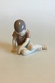 Bing & Grondahl Figurine of Boy sitting looking down No 1671