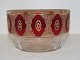 High quality glass bowl with ruby red glass and 
gold from 1910-1930