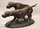 Klosterkælderen presents: Important Setter dog bronze by Lauritz Jensen ca 24 x 50 cm