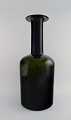 Holmegaard huge vase/bottle, Otto Brauer. Bottle green.
