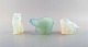 Paul Hoff for "Svenskt Glass". Three art glass figures in shape of a polar bear, 
arctic fox and owl. WWF.
