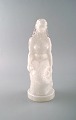 Mermaid in white glass. 20th century.