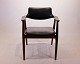 Armchair in rosewood and black leather designed by Erik Kirkegaard from the 
1960s.
5000m2 showroom.