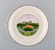 Villeroy & Boch Naif oven proof dish in porcelain decorated with naivist village 
motif.