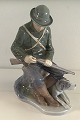 Royal Copenhagen Figurine Hunter with dog No 1087