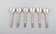 Georg Jensen Parallel. Set of six coffee spoons in sterling silver. 
