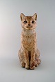 Gudrun Lauesen (1917-2002) for Royal Copenhagen. Large rare ceramic sculpture in 
red clay. Cat. "Caesar". Ca. 1970.