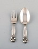 Georg Jensen Acorn cutlery in sterling silver. Children