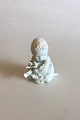 Bing & Grondahl Blanc de Chine Figurine of Child with seaweed No 2266 with gold
