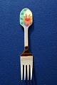 Michelsen Christmas fork 2001 of Danish gilt sterling silver