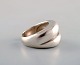 Swedish modernist ring in sterling silver. 1960