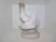 Large and rare Royal Copenhagen figurineHen and Cock