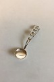 Silver Sugar Spoon with 2 Daisys