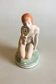 Royal Copenhagen Figurine of girl with mirror No 1244. Designed by Gerhard 
Henning