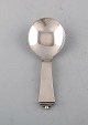 Georg Jensen "Pyramid"  jam / marmelade spoon in sterling silver. Dated 1933-44.