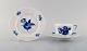 Royal Copenhagen blue flower angular set of one coffee cup with saucers and 
plate.