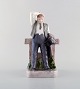 Rare Bing & Grondahl porcelain figurine. The thirsty man. Model Number: 2435.