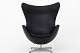 Roxy Klassik presents: Arne Jacobsen / Fritz HansenAJ 3316 - "The Egg" in original, black leather w. tilt ...