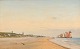 "People and 
fishing boats 
on the beach at 
Scheveningen" 
...