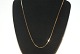 Armored faceted necklace in 14 carat gold