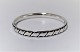 Hans Hansen. Bangle. Sterling (925). Design 201. Diameter inside 6 cm.