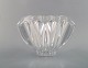 Orrefors, Sweden. Large modernist bowl in clear art glass. Stylish design, 
1980