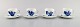 4 sets Royal Copenhagen Blue flower braided, espresso cup and saucer. Number 
10/8046.
