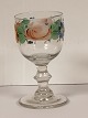 Enameled wine glass