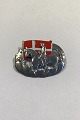 Erik Magnussen Silver Brooch Medal "A king on horseback"