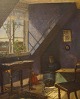 Emilie Mundt; An oil painting, the asylum in Istedgade, Copenhagen